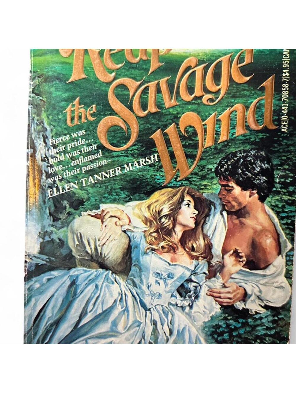 Vintage 1982 Reap the Savage Wind Ellen Tanner Marsh Paperback Bodice Ripper